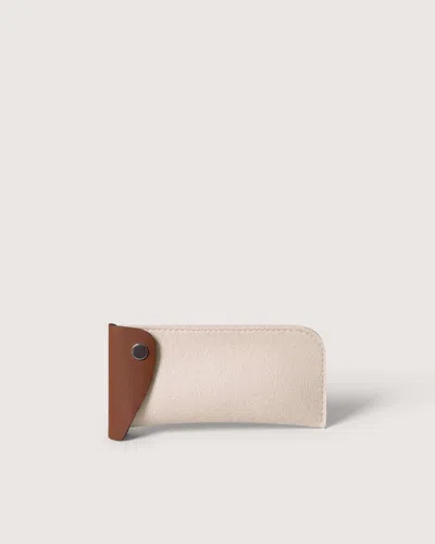 Graf & Lantz Anzen Merino Wool Eyeglass Sleeve In Feather