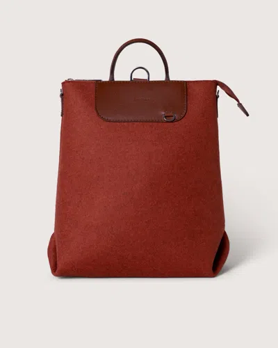 Graf & Lantz Bedford Merino Wool Backpack In Mahogany