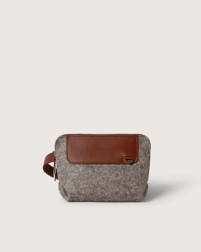 Graf & Lantz Bedford Merino Wool Belt Bag In Ash Brown