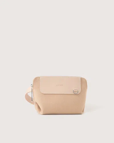 Graf & Lantz Bedford Merino Wool Belt Bag In Latte