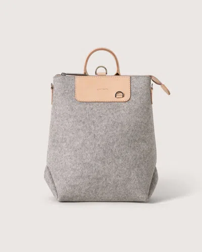 Graf & Lantz Bedford Merino Wool Midi Backpack In Granite