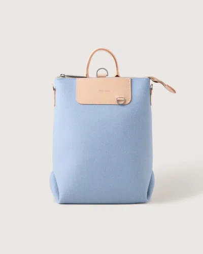 Graf & Lantz Bedford Merino Wool Midi Backpack In Sky
