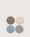 Graf & Lantz Bierfilzl Merino Wool Round Coaster Multi 4 Pack