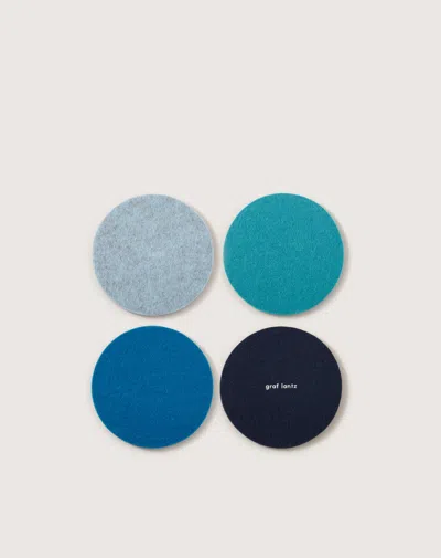 Graf & Lantz Bierfilzl Merino Wool Round Coaster Multi 4 Pack