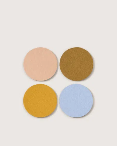 Graf & Lantz Bierfilzl Merino Wool Round Coaster Multi 4 Pack — Final Sale