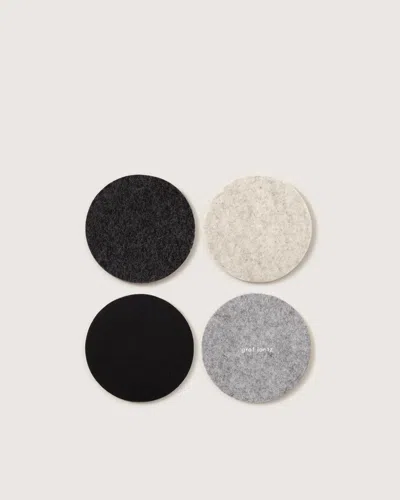 Graf & Lantz Bierfilzl Merino Wool Round Coaster Multi 4 Pack