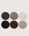 Graf & Lantz Bierfilzl Merino Wool Round Coaster Multi 6 Pack