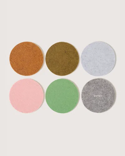 Graf & Lantz Bierfilzl Merino Wool Round Coaster Multi 6 Pack