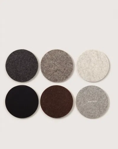 Graf & Lantz Bierfilzl Merino Wool Round Coaster Multi 6 Pack