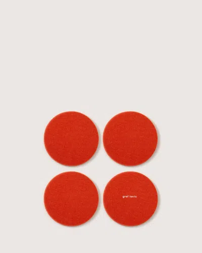Graf & Lantz Bierfilzl Merino Wool Round Coaster Solid 4 Pack