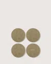 Graf & Lantz Bierfilzl Merino Wool Round Coaster Solid 4 Pack