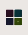 Graf & Lantz Bierfilzl Merino Wool Square Coaster Multi 4 Pack