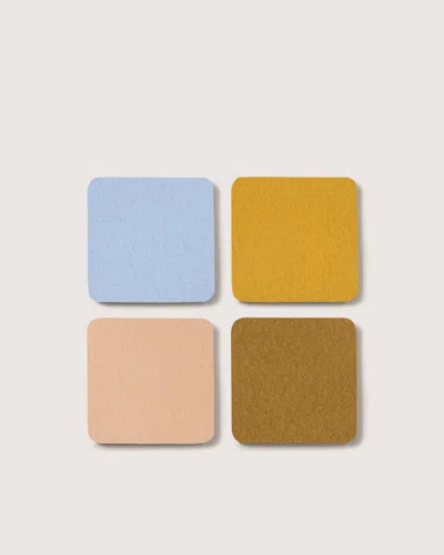 Graf & Lantz Bierfilzl Merino Wool Square Coaster Multi 4 Pack — Final Sale