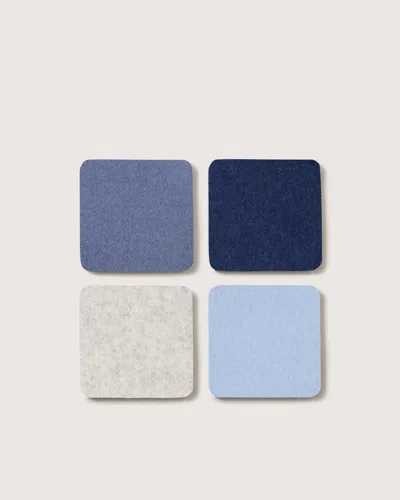 Graf & Lantz Bierfilzl Merino Wool Square Coaster Multi 4 Pack — Final Sale