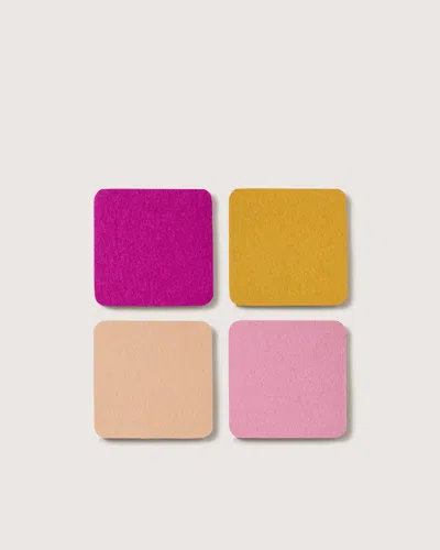 Graf & Lantz Bierfilzl Merino Wool Square Coaster Multi 4 Pack — Final Sale