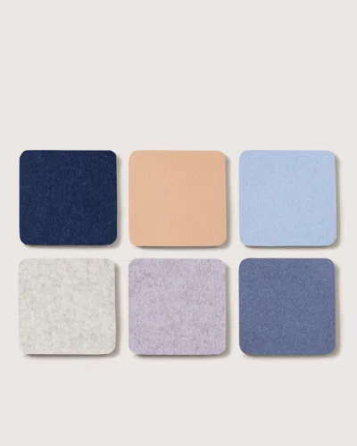 Graf & Lantz Bierfilzl Merino Wool Square Coaster Multi 6 Pack — Final Sale