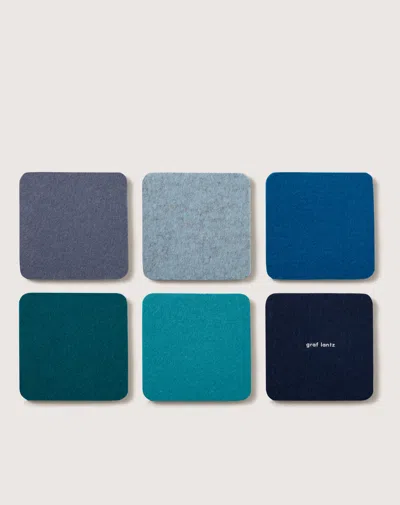 Graf & Lantz Bierfilzl Merino Wool Square Coaster Multi 6 Pack