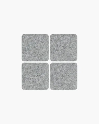 Graf & Lantz Bierfilzl Merino Wool Square Coaster Solid 4 Pack