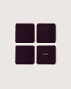 Graf & Lantz Bierfilzl Merino Wool Square Coaster Solid 4 Pack