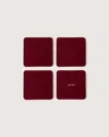 Graf & Lantz Bierfilzl Merino Wool Square Coaster Solid 4 Pack