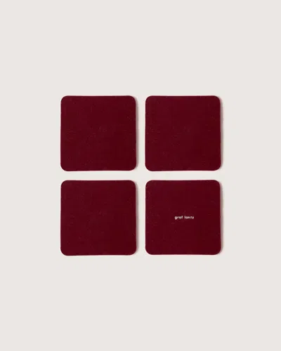 Graf & Lantz Bierfilzl Merino Wool Square Coaster Solid 4 Pack