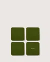 Graf & Lantz Bierfilzl Merino Wool Square Coaster Solid 4 Pack