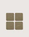 Graf & Lantz Bierfilzl Merino Wool Square Coaster Solid 4 Pack
