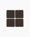 Graf & Lantz Bierfilzl Merino Wool Square Coaster Solid 4 Pack — Final Sale