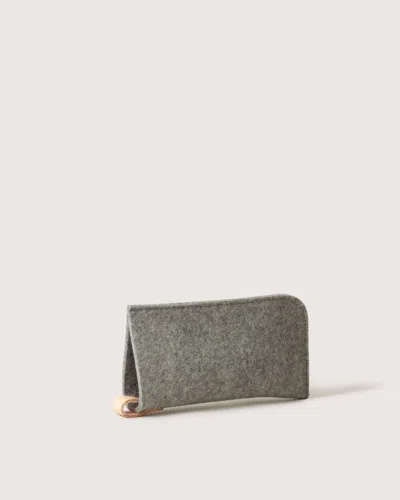 Graf & Lantz Classic Merino Wool Eyeglass Sleeve In Granite