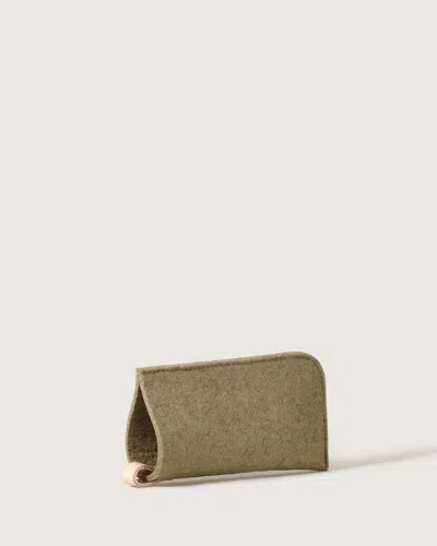 Graf & Lantz Classic Merino Wool Eyeglass Sleeve In Sage