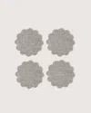 Graf & Lantz Crest Merino Wool Coaster Solid 4 Pack