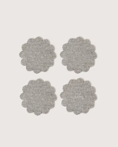 Graf & Lantz Crest Merino Wool Coaster Solid 4 Pack