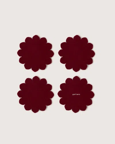 Graf & Lantz Crest Merino Wool Coaster Solid 4 Pack