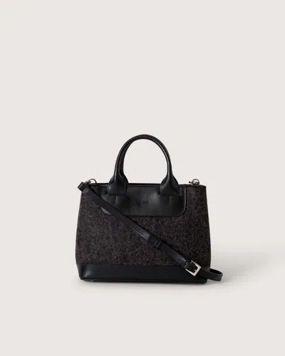 Graf & Lantz Erin Merino Wool Crossbody In Charcoal