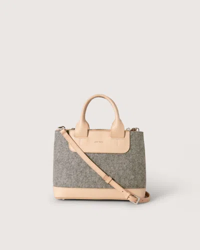 Graf & Lantz Erin Merino Wool Crossbody In Granite