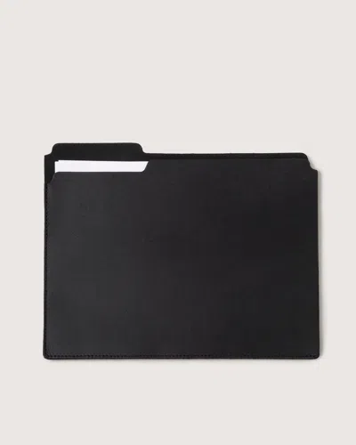 Graf & Lantz Fiaru Leather Folder In Black