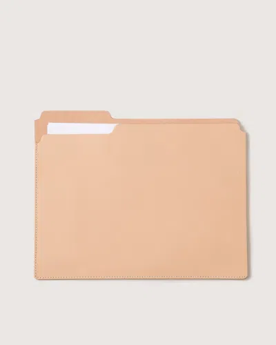 Graf & Lantz Fiaru Leather Folder In Brown