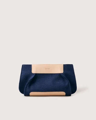 Graf & Lantz Frankie Merino Wool Clutch — Final Sale In Denim
