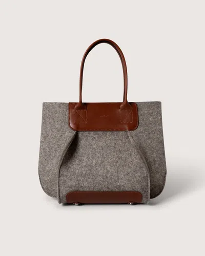Graf & Lantz Frankie Merino Wool Midi In Ash Brown