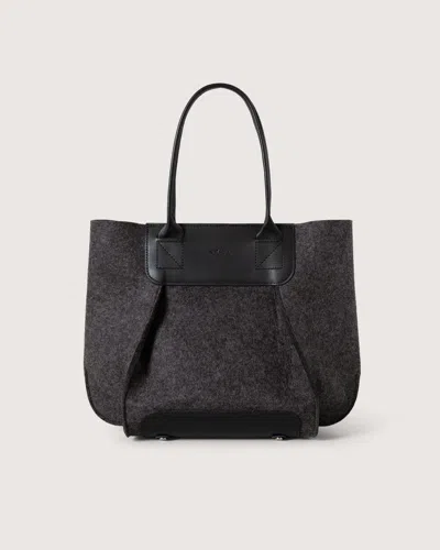 Graf & Lantz Frankie Merino Wool Midi In Charcoal