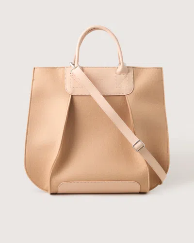 Graf & Lantz Frankie Merino Wool Tote In Latte