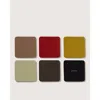 Graf & Lantz Graf Lantz Bierfilzl Merino Wool Square Coaster Multi 6 Pack