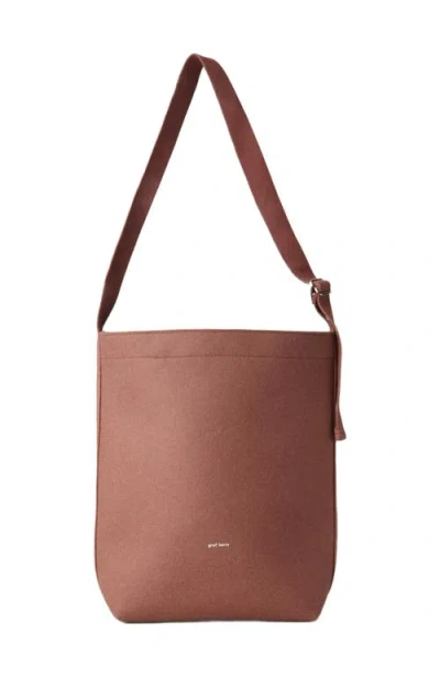 Graf & Lantz Graf Lantz Campus Merino Wool Tote In Brown