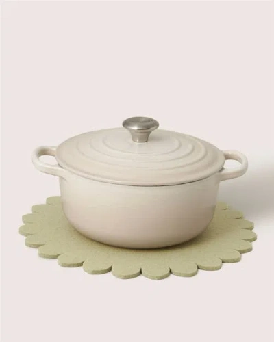Graf & Lantz Graf Lantz Crest Merino Wool 12" Trivet In Green