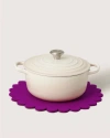 Graf & Lantz Graf Lantz Crest Merino Wool 12" Trivet In Purple