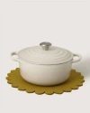 Graf & Lantz Graf Lantz Crest Merino Wool 12" Trivet In Black