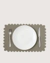 Graf & Lantz Graf Lantz Crest Merino Wool Placemat In Brown
