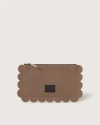 Graf & Lantz Graf Lantz Deco Edge Merino Wool Pouch In Brown