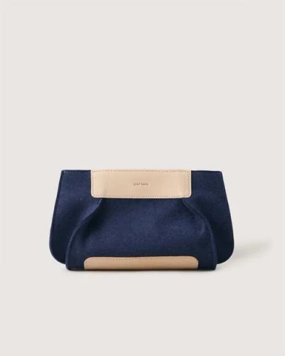 Graf & Lantz Graf Lantz Frankie Merino Wool Clutch In Blue