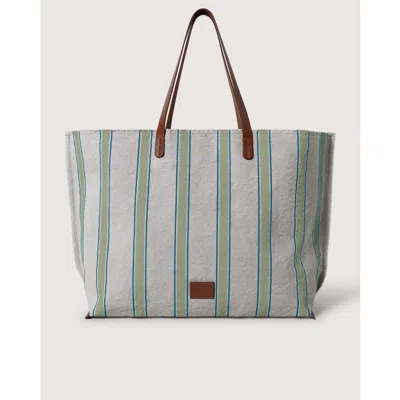 Graf & Lantz Graf Lantz Hana Canvas Boat Bag In Juniper/sienna